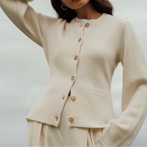 Jenni Kayne Cooper Cardigan. Warm Ivory, size S. Worn only a couple times.